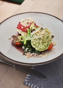 Knödel, Vegetarisch, Spinatknödel, Rotebeteknödel